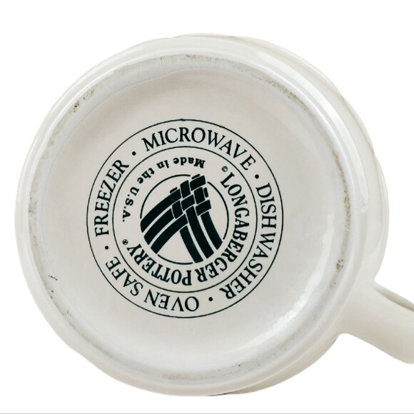 LONGABERGER Heritage Green Woven Traditions Large Pitcher - Picture 4 of 7